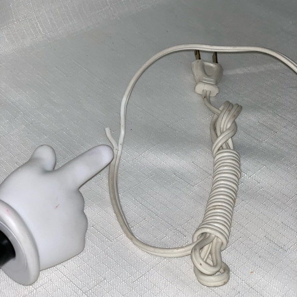 Vintage Japan Porcelain Underwriter Laboratories Portable Lamp Figurine Man Duck - Picture 10 of 12